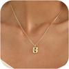 Elegant And Minimalist 26 Letter English Necklace With Bubble Gloss Letter Pendant, Women's Gift Collarbone Chain