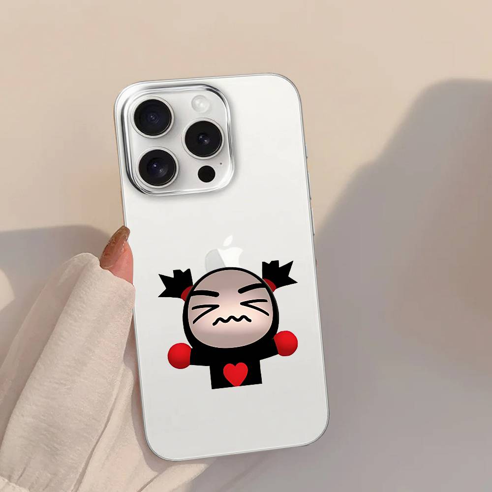Doll Pucca And Garu Phone Case For IPhone 17 16 15 14 Plus 13 12 11 Pro Max Phone Back Cover Transparent Shockproof Cover