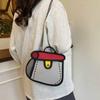 2D Anime Chain Shoulder Bag Cartoon Line Painting Messenger Bag Simple Comic Crossbody Bag  Travel