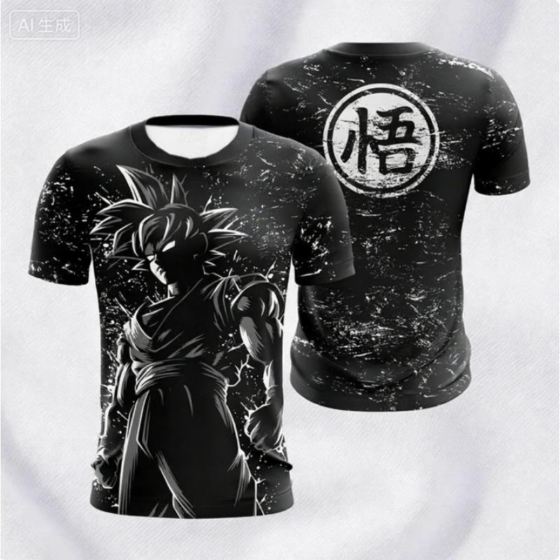 

2026 New Men s Football Jersey Dragon Ball 3D Printed T-shirt, Children s Animated Short Sleeved Jersey, S