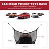 Car Net Pocket Handbag Holder, Driver Storage Netting Pouch Between Seats, Large Capacity Seat Back Organizer Mesh Pocket for Purses and Bags, Auto