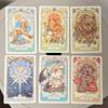 10*6cm Romantic Lenormand Oracle Deck In Russian Language Floral Motifs of The Art Nouveau Style 37 Pcs Cards
