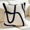 Housse de coussin de luxe Nouvelle Housse de coussin amovible lavable Design populaire Décoration de canapé de salon Housse de coussin Coussin 45×45CM