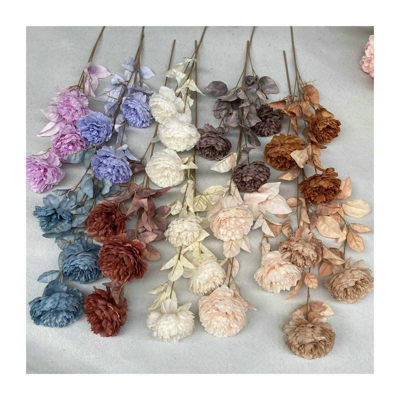 Peony Flower Artificial For Wedding Decor Photography Prop Home Styling Gift