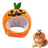 BEAUTY PLAYER Halloween Pet Costume Pumpkin Hat Transformation Photo Prop Party Cats Puppies