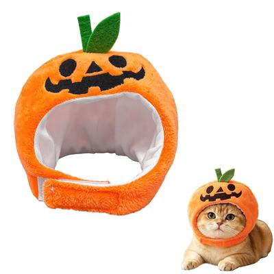 BEAUTY PLAYER Halloween Pet Costume Pumpkin Hat Transformation Photo Prop Party Cats Puppies