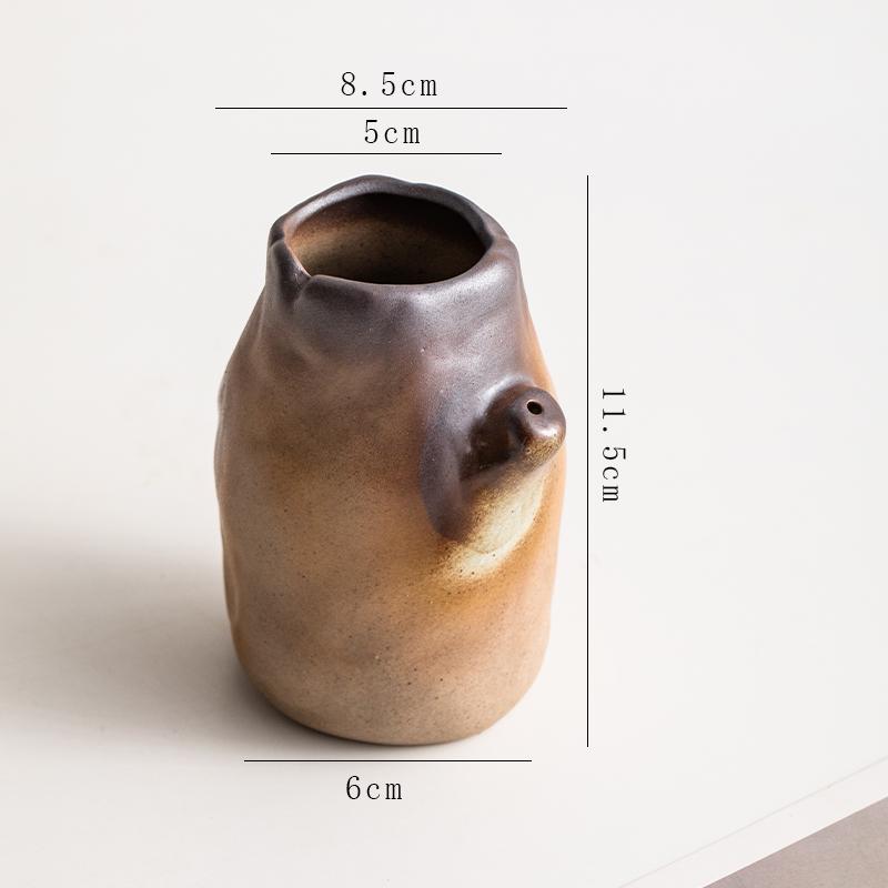 Retro Ceramic Vase for Dry Flowers & Green Plants - Living Room & Study Decor