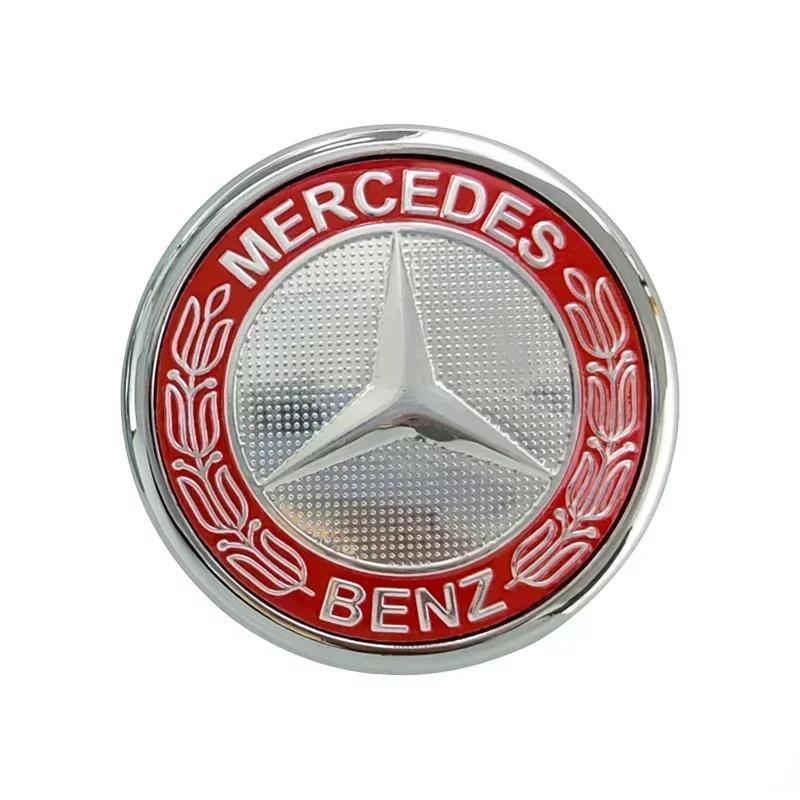 60mm Emblem Cover for Mercedes Benz W211 W212 W124 W140 W163 W202 W203 W204 W215 Car Rear Badge Sticker Trunk Logo Accessories QU3