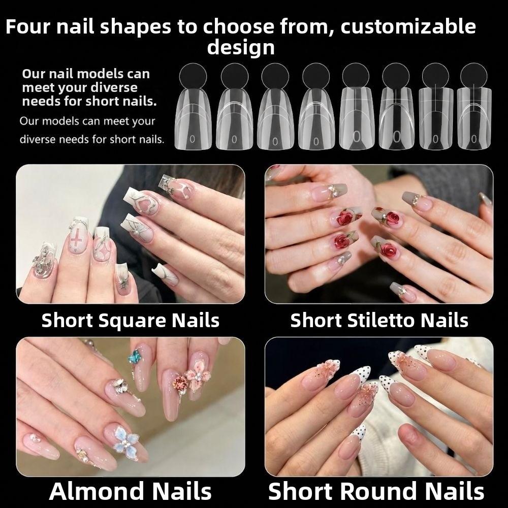 Quick Extension French Nail Dual Forms 14 Sizes Acrylic Nail Art Mold  Nail Art