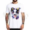 Border Collie Print Tshirt Hip Hop Girl Print Top Tees Harajuku Dog Cartoon Funny Kawaii Art Tshirts Men Fashion Summer Tshirts