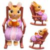 Rabbit Garden Statue Easter Craft Cartoon Animal Sculpture Multicolor for Housewarming Table Shelf Yard Patio Indoor