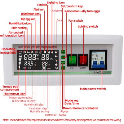 XM-18SD Egg Incubator Intelligent Incubator Controller Automatic Thermostat Multifunction Egg Incubator Control for Bird Chicken