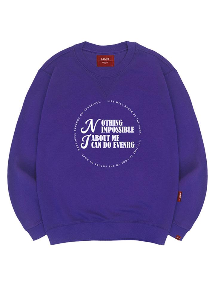 Ellamo Nothing Impossible Sweatshirt Unisex Big Size S~4Xl (B Type)