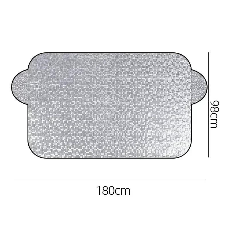 Car Windshield Cover for Ice and Snow Snowproof Iceproof UV Sunshade Universal for Most Cars with Mirror ProtectorWindshield Sunshades 1