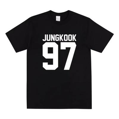Jungkook T-shirt Jungkook 97 Graphic Tee Kpop Music Group Women Jungkook Jimin Suga J-Hoop Shirts Army Butter Tshirt Fans Tops