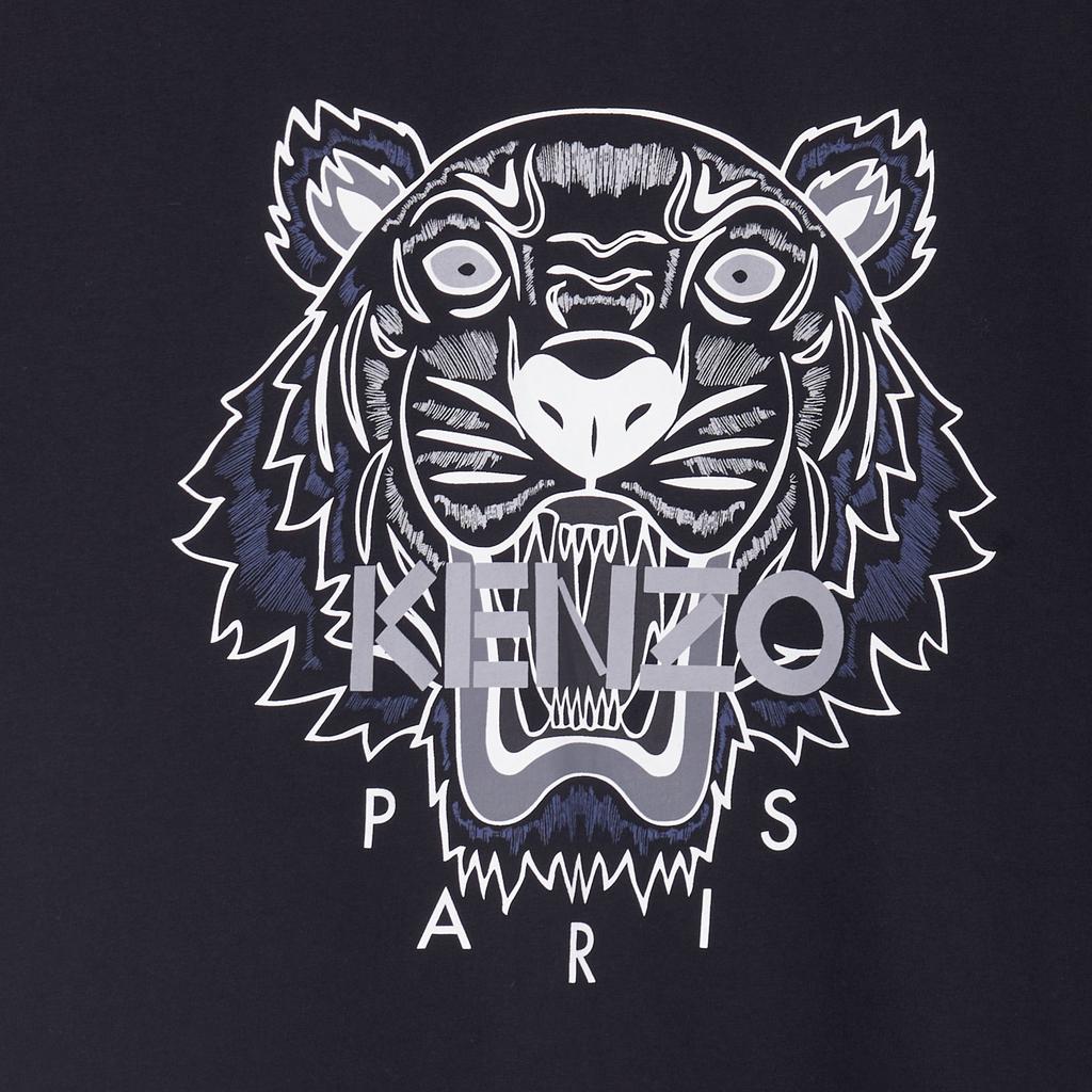 KENZO Men's Classic Tiger Short Sleeve T-shirt Black PF855TS0504Y1-99