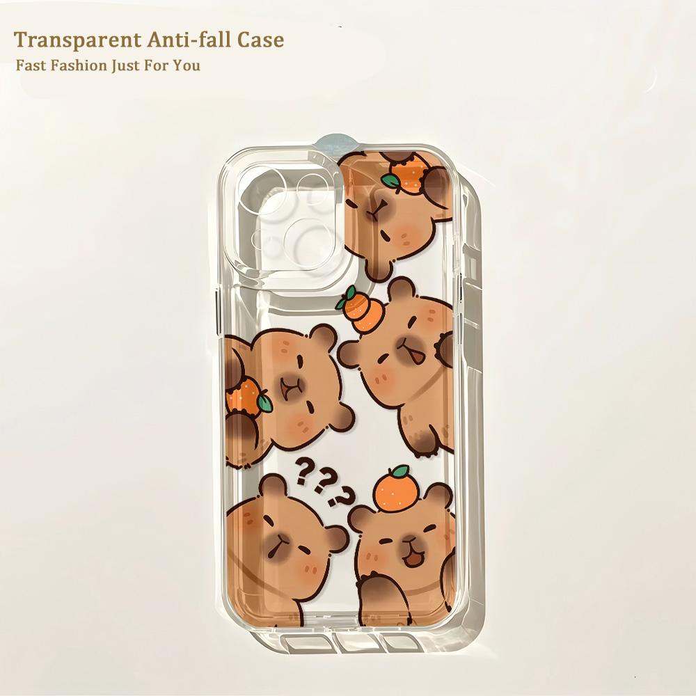 Cute Capybaras New Phone Case For Samsung Galaxy S26 S25 S24 S23 S22 S21 S20 FE Note 20 10 Edge Plus Ultra Lite 5G Clear Cover