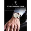 POEDAGAR Fashion Business Men's Watches Waterproof Luminous Date&Week Stainless Steel Watch Quartz Exquisite Male Wristwatch