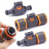 Adaptador de Mangueira com Válvula de Esfera de Plástico Durável de 16mm para Irrigação de Jardim com Engate Rápido e Punho Ergonômico