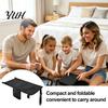 Adjustable Seat Pad Toddler Airplane Bed, Portable Extender, Kids Soft Velvet Travel Flight Gear Foldable Leg Rest for Long Flights, 31.1 x