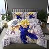 2026 Hot Sale Japanese Anime Dragon Ball Son Goku Bedding Set Quilt Cover Twin Full Bedroom Bed Decor for Teens Best Gifts
