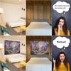 Gruaoihy Wisteria Garden Window Tapestry Magic Woodland Scene Large Wall Backdrop Fairytale Garden Mural for Bedroom Dorm Living Room Decor 68x90 inch
