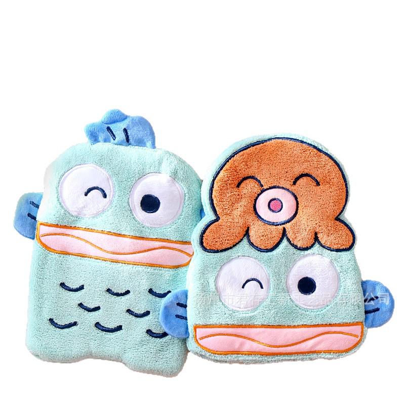 Cartoon Clownfish Plush Hand Towel - Soft, Absorbent, Hanging Design for Home & Kitchen Style 1