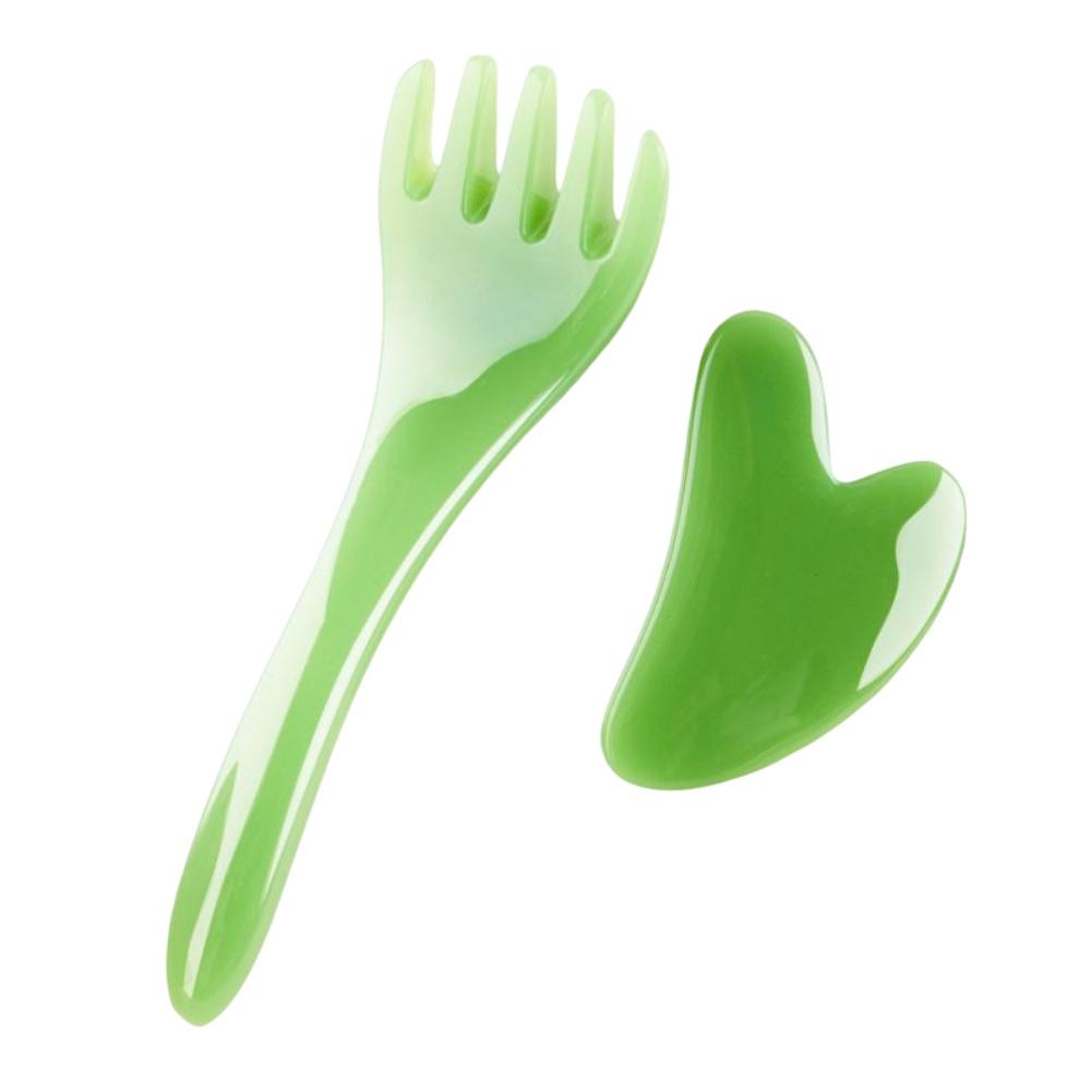 Chinese Resin Gua Sha Massage Tools Body Face Back Leg Neck Head Chest Beauty Health Scraping 5 Claw Comb Reduces Puffiness Care