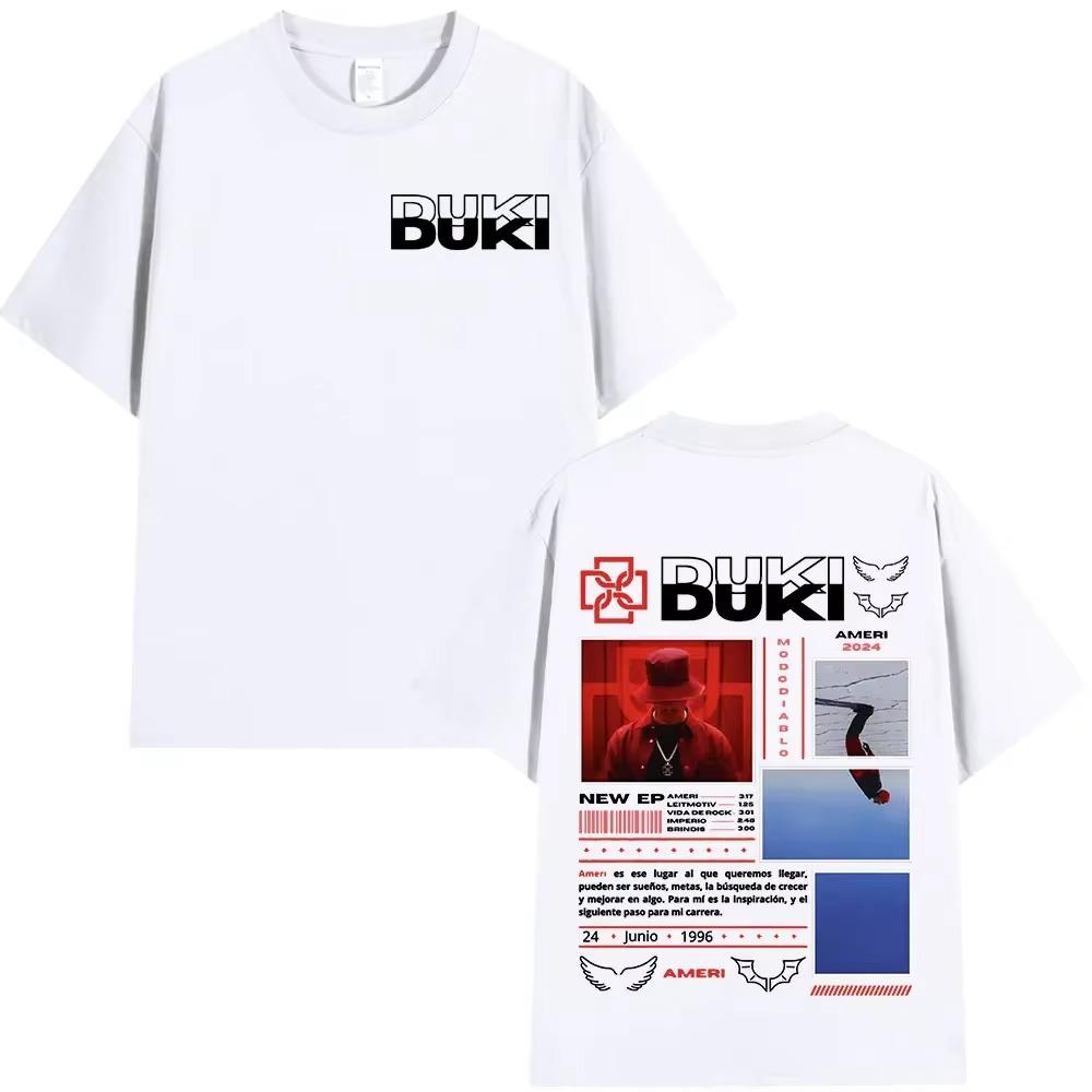

Rapper Duki Ameri Tour Graphic T-shirt Men s and women s hip Hop oversized O-neck T-shirt Comfortable cotton short sleeve T-shir XXXXXL белый