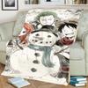 "ONE PIECE" Design Flannel Blanket Soft Comfortable for Bedrooms, Sofas, Beds and Picnics
