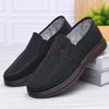 Breathable Linen Men's Shoes New Non-slip One-pedal Casual Shoes Summer Old Beijing Cloth Shoes Single Shoes Middle-aged and Elderly