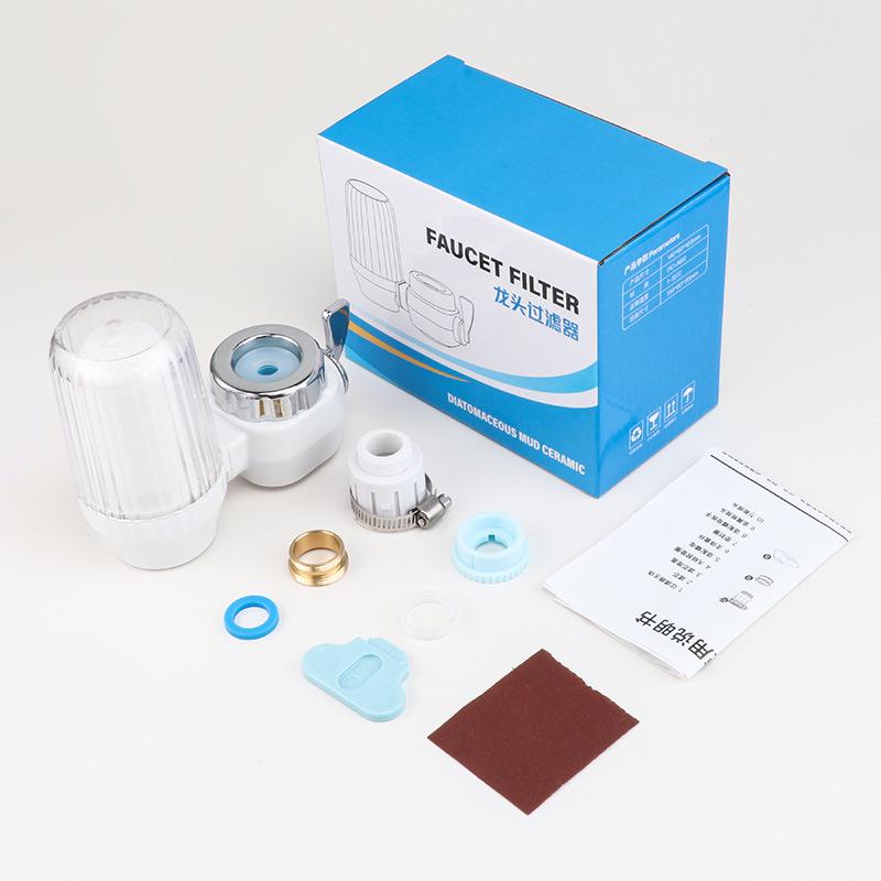 Ceramic Activated Carbon Kitchen Faucet Water Purifier with Anti-splash Pre-filter