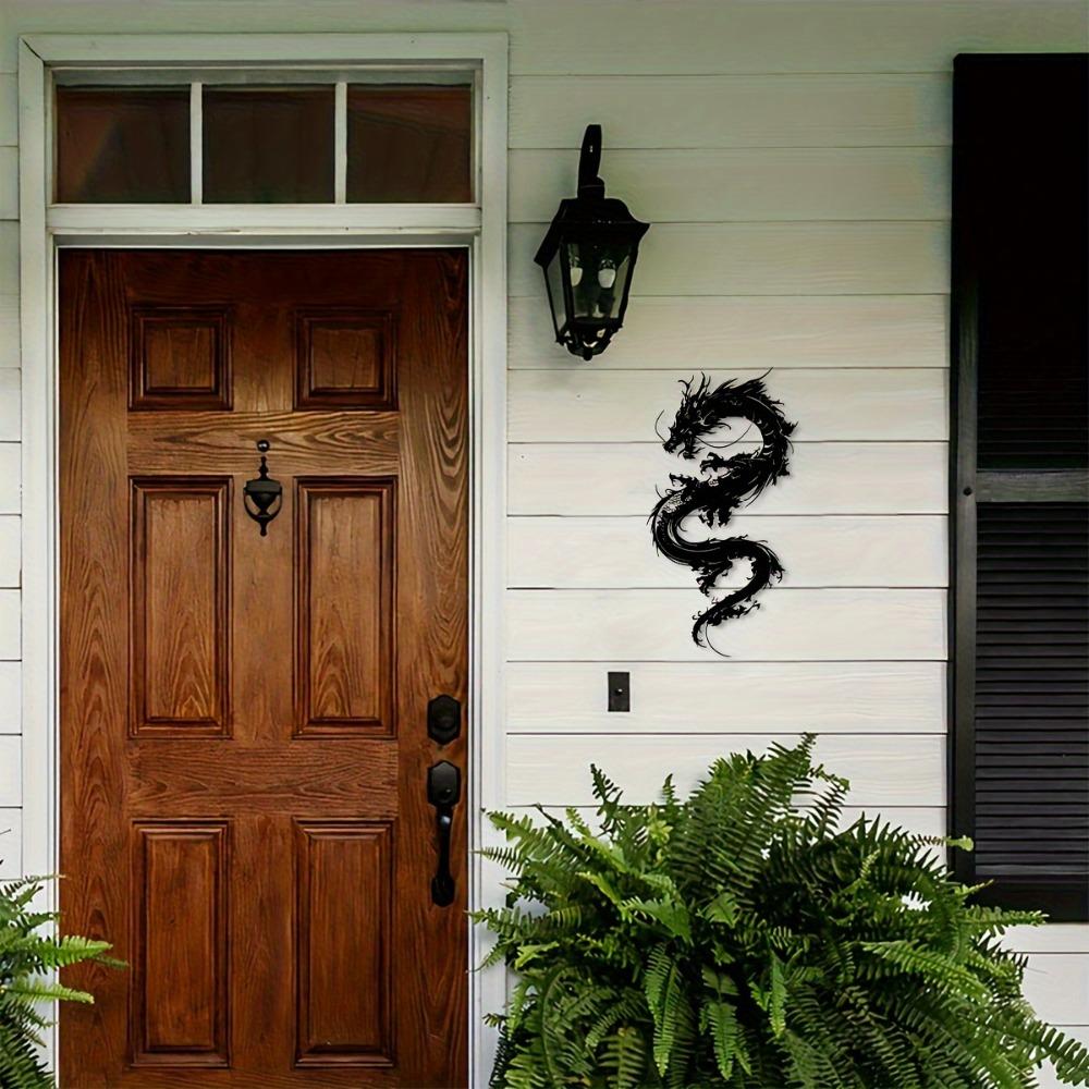 Oriental Dragon Metal Wall Art Home Decor Garden Balcony Housewarming Holiday Gift