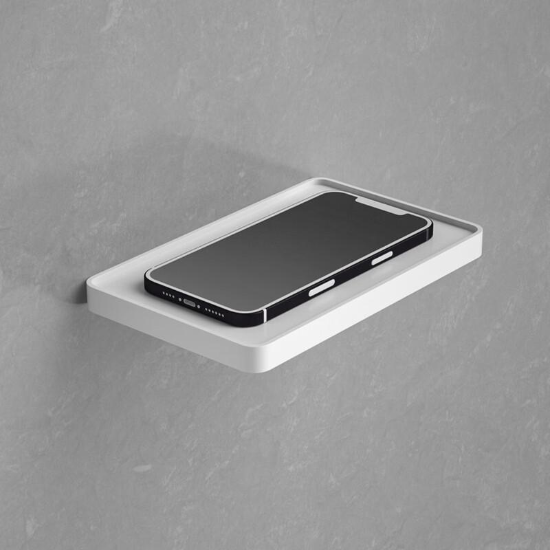 Wall-Mounted Bathroom Paper Holder with Shelf