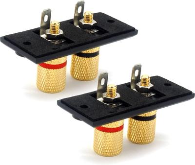 audiophile Speaker Terminal Banana Plug Compatible Audio Connector Mounted Type Audio Parts Set of 2 Homemade/Repair
