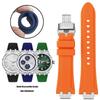 Für MAURICE LACROIX AIKON Gummiarmband-Steg AI6008 6038 6007 Armband Schnellverschluss Metall Stahlkopf Silikon Uhrenarmband