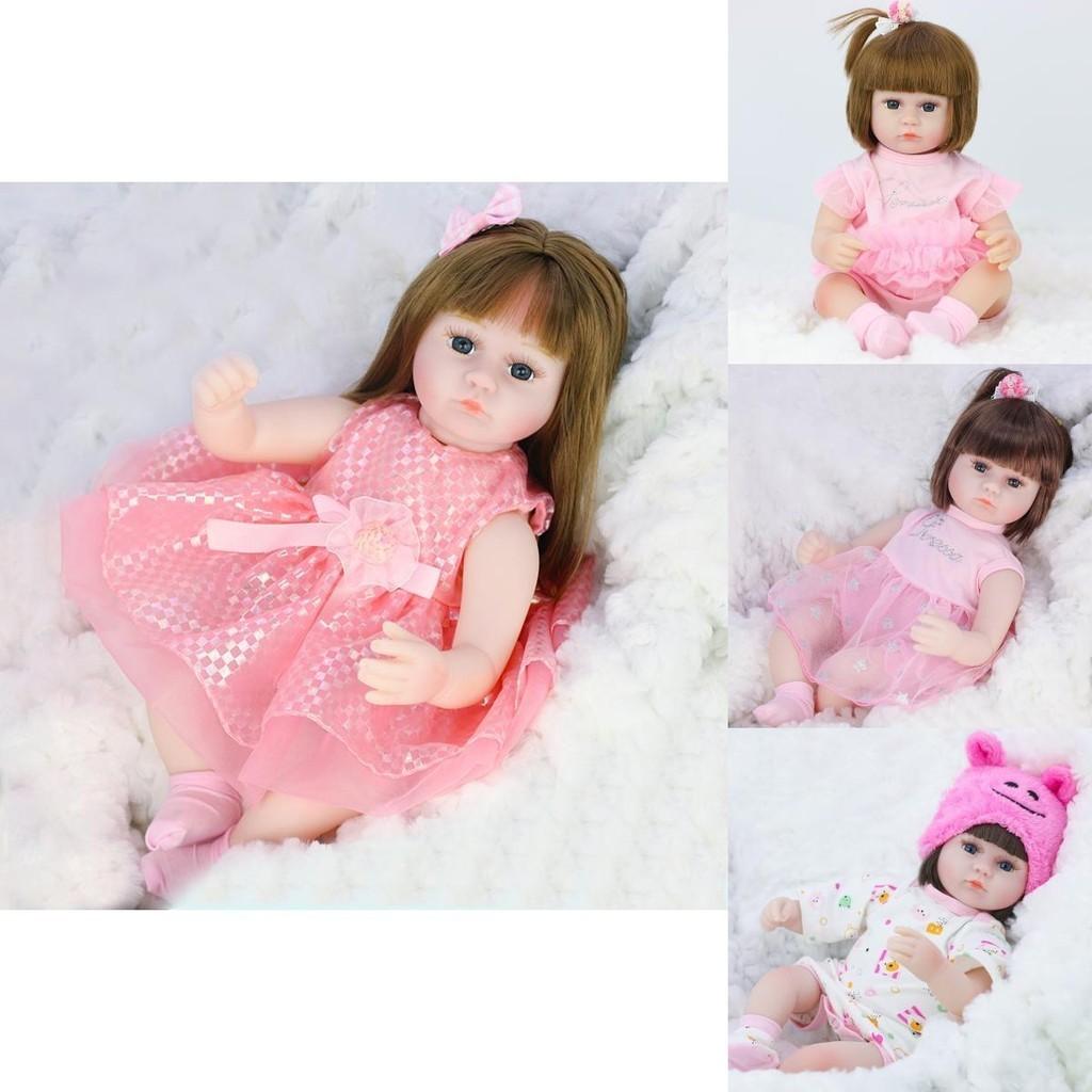 Vivid 42cm Newborn Reborn Baby Doll With Realistic Features And Soft Silicone Body