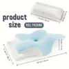 2026 New Solid Color Special-shaped Horn Pillow, Butterfly Pillow Memory Cotton Slow Rebound Neck Protection Sleep Pillow