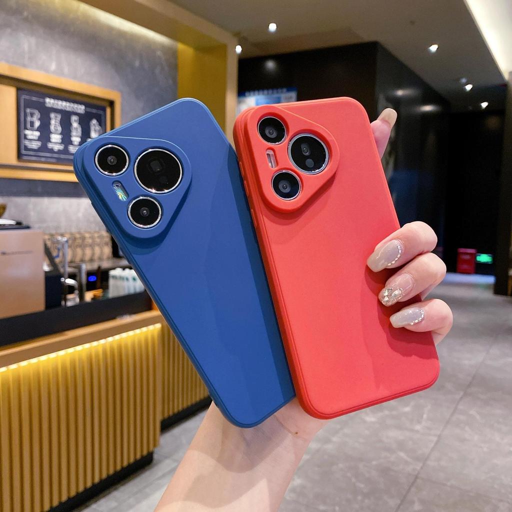 Applicable to P70 mobile phone case matte TPU straight edge enjoy glory nova12 protective case mate60 silicone case