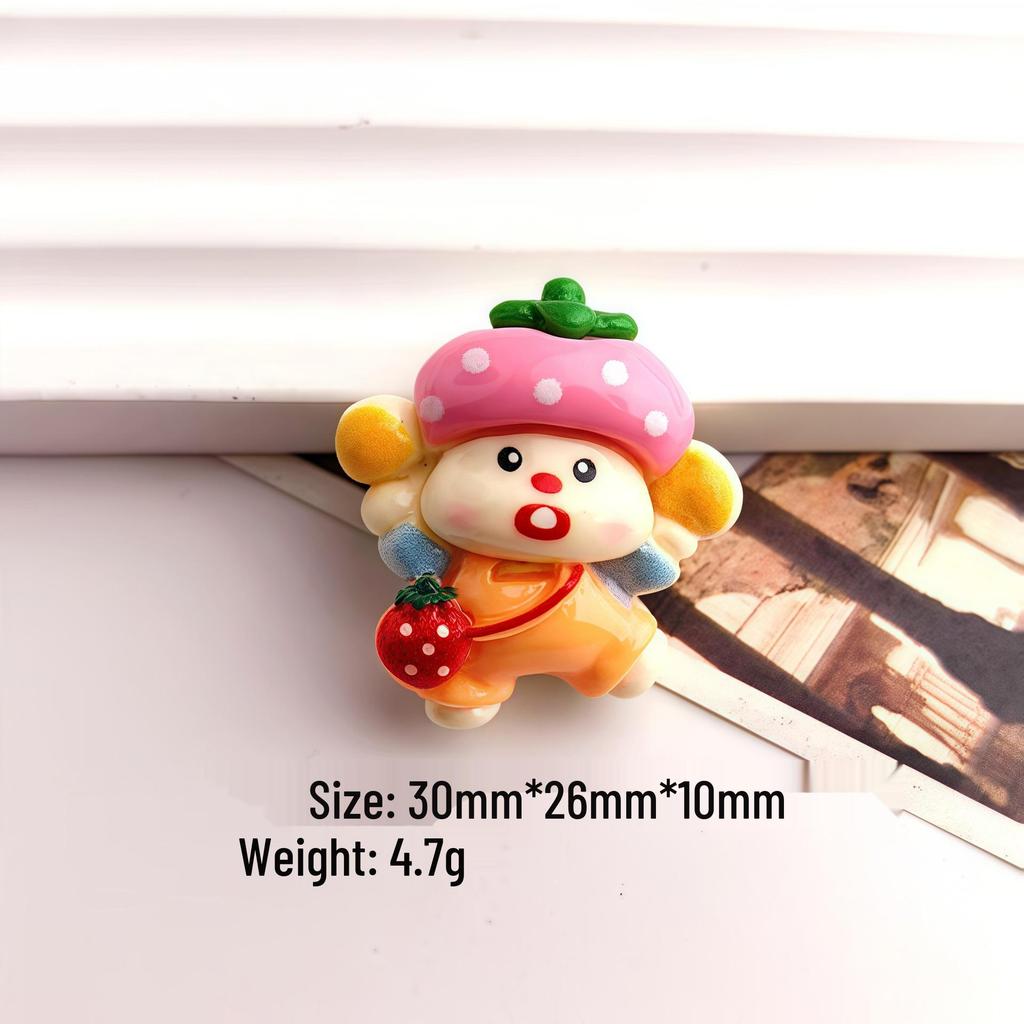 Handmade DIY Resin Accessories: Apple Dog Charms, Children's Hair Clips, Claw Clips, Pendants, Ornaments, Beaded Pens, Cream Glue Materials.