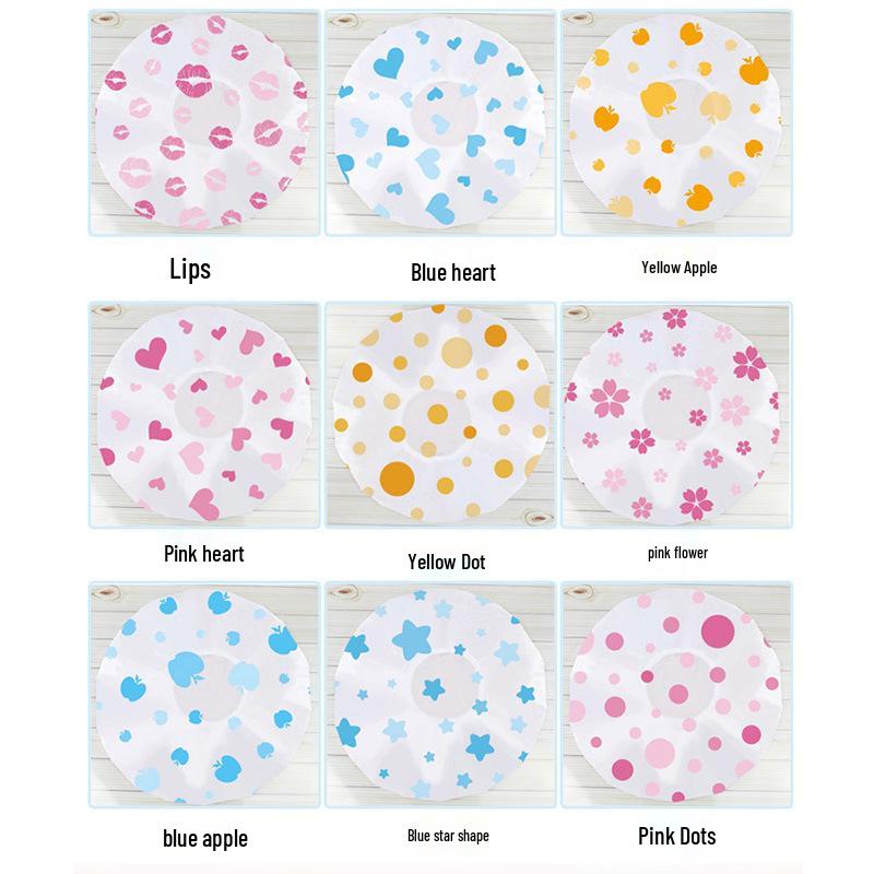

Stylish Thickened EVA Waterproof Shower Cap for Bathing, Makeup, and Kitchen Use
