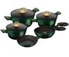 TITANIUM POTS BERLINGER HAUS 10 pcs. BH-6065 EMERALD