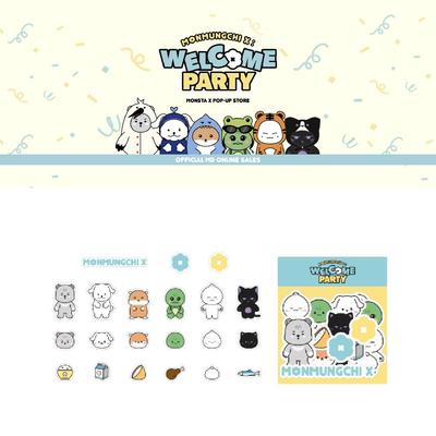 MONSTA X POP-UP Store MONMUNGCHI X Welcome Party Sticker Pack