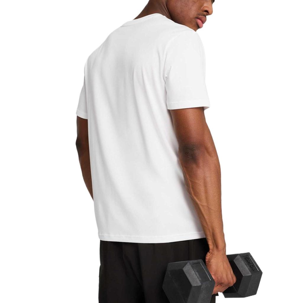 PUMA T Shirts Men's White Crew Neck Moderate 527324-02