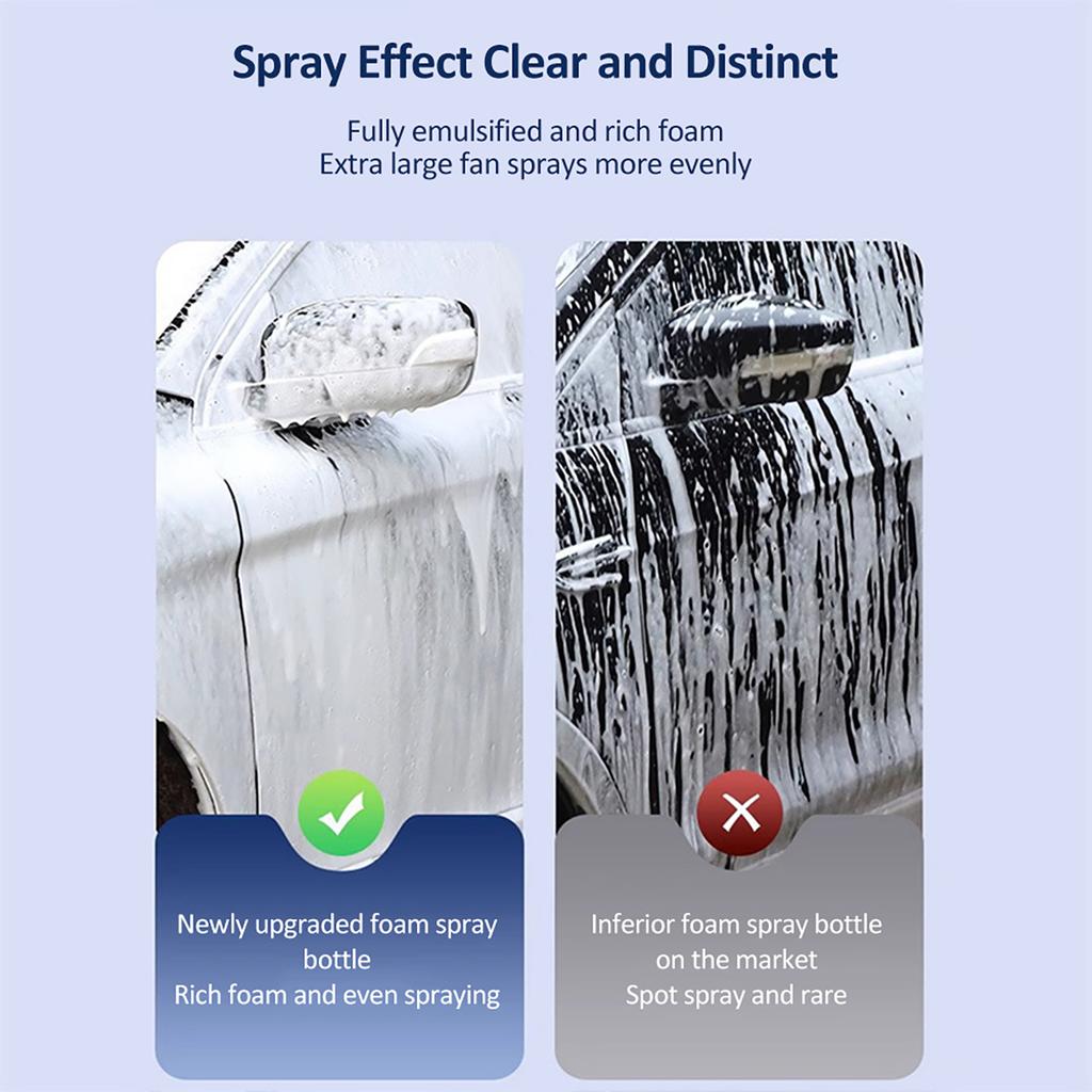 1.5L Electric Car Foam Sprayer Electric Pressurized Foam Sprayer with USB Rechargeable 1800mAh Cordless Pump Foam