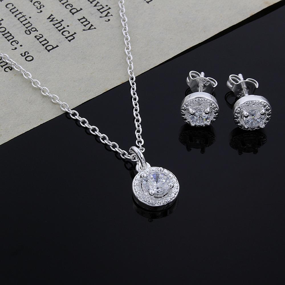 New Arrive   Copper Minimalist Shiny Crystal Necklaces Earrings for Women Versatile Jewelry Sets Christmas Gifts