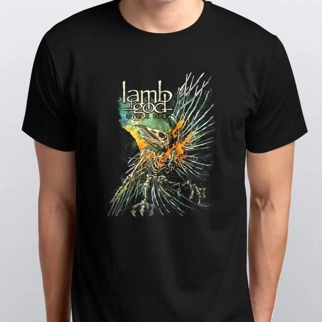 

Lamb Heavy Mental Band Unisex 100% Cotton T-shirt Mens Tees Top S M L XL XXL 3 4 XL colours Black S