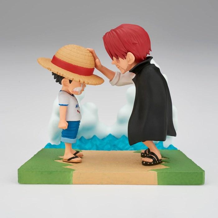 One Piece World Collectable Figure Log Stories Monkey D. Luffy & Shanks Multicolor 7cm