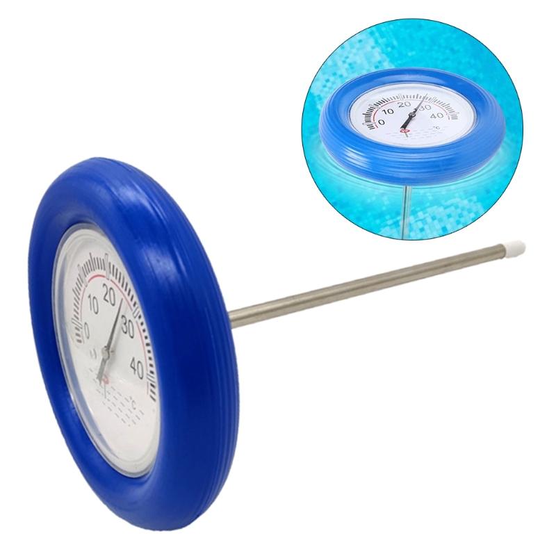 Spa Water Themometer Floating Pool Thermometer Large Centigrade Dial Plate Water Temperature Gauge Measuring Tool