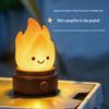 Little Flame Night Light: Soft White Noise & Fire Atmosphere Lamp for Bedside Eye Protection and Sleep Companion